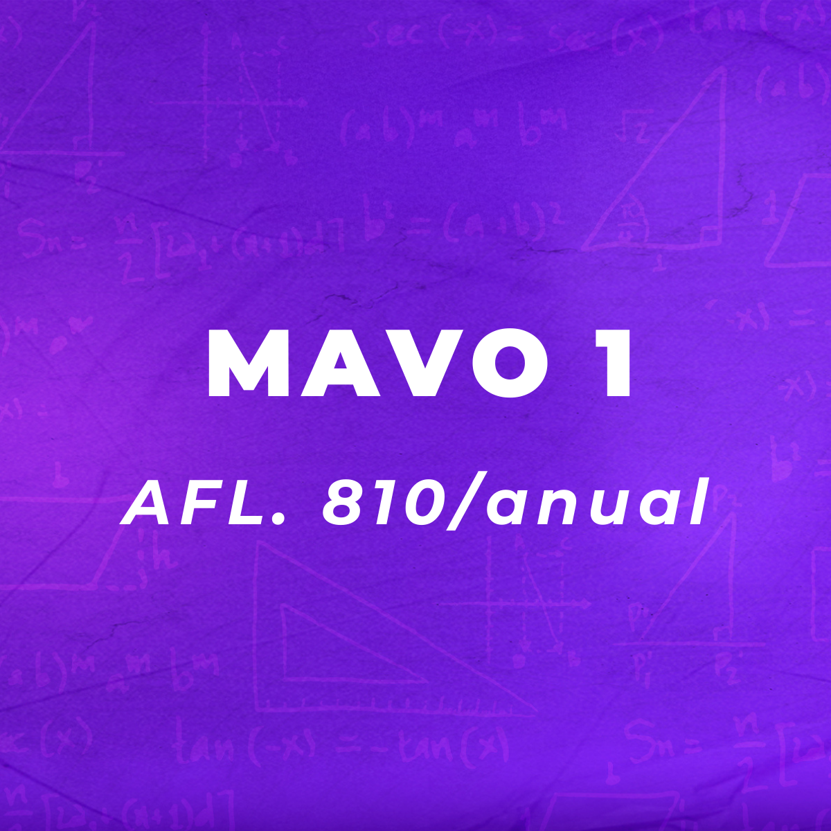 MAVO 1 - Abbonement pa 1 aña completo